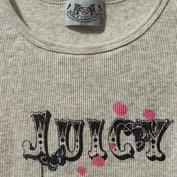 Juicy Couture Gray Tank Top with Pink Accents Size Small - Picture 16 of 17